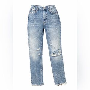 We The Free distressed straight leg jeans, size 26
